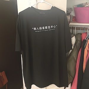 This T-shirt dress if from SHEIN. Only worn twice. Size Large.